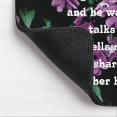 Ik kom naar de tuin alleen Floral Muismat (Hoek)