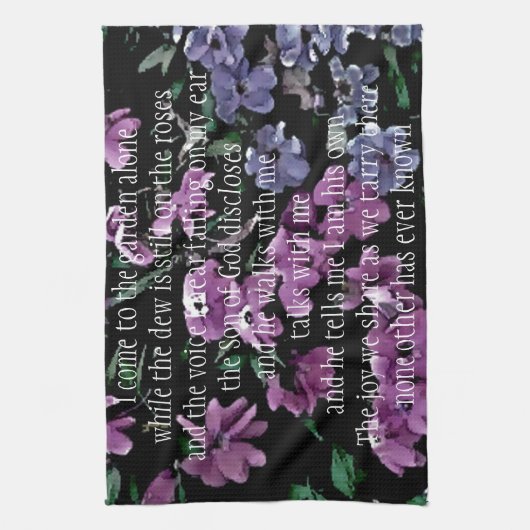 Ik kom naar de tuinbouwal theedoek (Verticaal)