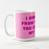 IK KOM NIET VAN JE RIB. KOFFIEMOK (Links)