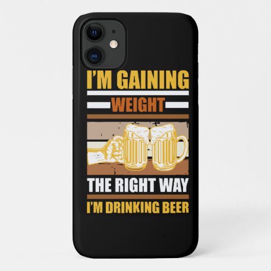 Ik kom op de juiste manier aan Ik drink bier Case-Mate iPhone Case (Achterkant)
