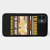 Ik kom op de juiste manier aan Ik drink bier Case-Mate iPhone Case (Achterkant (horizontaal))