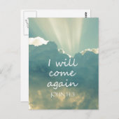 Ik kom opnieuw Bijbelversie Briefkaart (Voorkant / Achterkant)