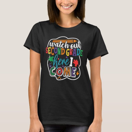 Ik kom terug naar de schooljongen. t-shirt (Voorkant)