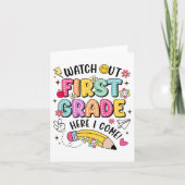 Ik kom terug naar school. kaart (Voorkant)