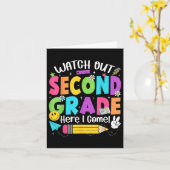 Ik kom terug naar school. kaart (Gele Bloem)