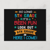 Ik kom terug naar school Kinderen. Briefkaart (Voorkant)