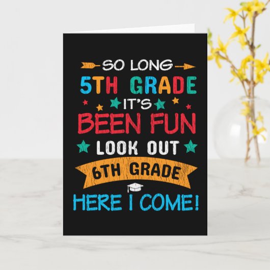 Ik kom terug naar school Kinderen. Kaart (Gele Bloem)