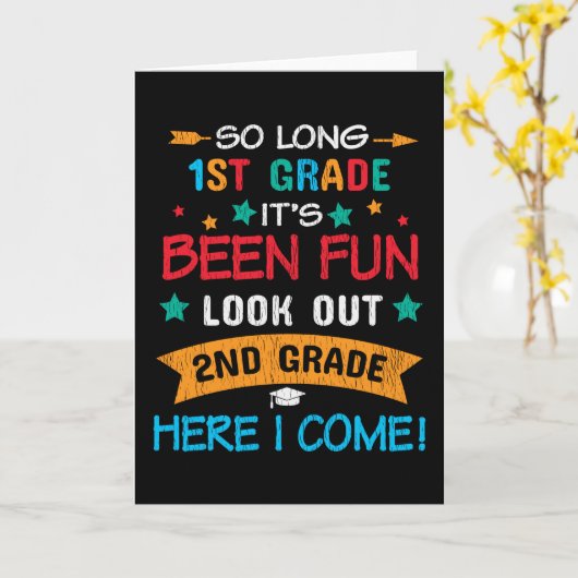 Ik kom terug naar school Kinderen. Kaart (Gele Bloem)