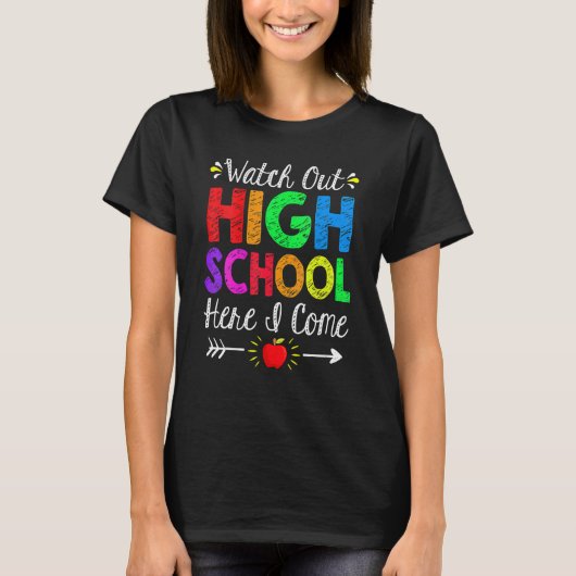 Ik kom terug naar school. t-shirt (Voorkant)
