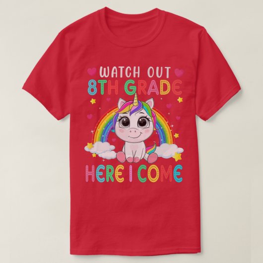 Ik kom terug naar school. t-shirt (Design voorkant)