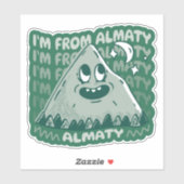 IK KOM UIT ALMATY KAZACHSTAN STICKER (Vel)