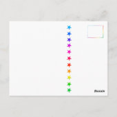 Ik kom uit Bold Rainbow NCOD LGBTQ+ Briefkaart (Achterkant)