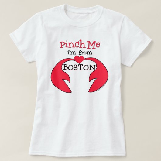 Ik kom uit Boston T-shirt (Design voorkant)