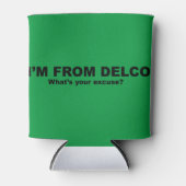 Ik kom uit DELCO (wat is je excuus?) Blikjeskoeler (Voorkant)