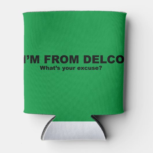 Ik kom uit DELCO (wat is je excuus?) Blikjeskoeler (Voorkant)