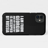 Ik kom uit Georgië en mijn land is bezet Case-Mate iPhone Case (Achterkant (horizontaal))