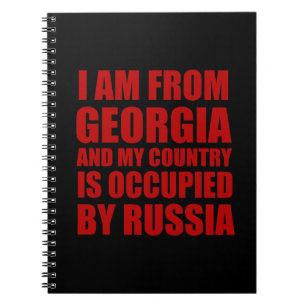 Ik kom uit Georgië en mijn land is bezet Notitieboek