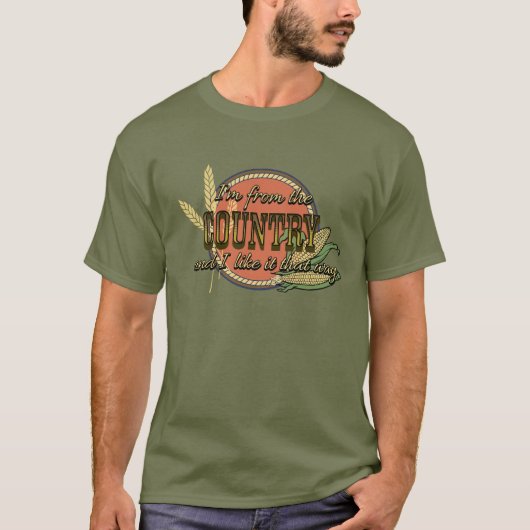 Ik kom uit het country t-shirt (Voorkant)