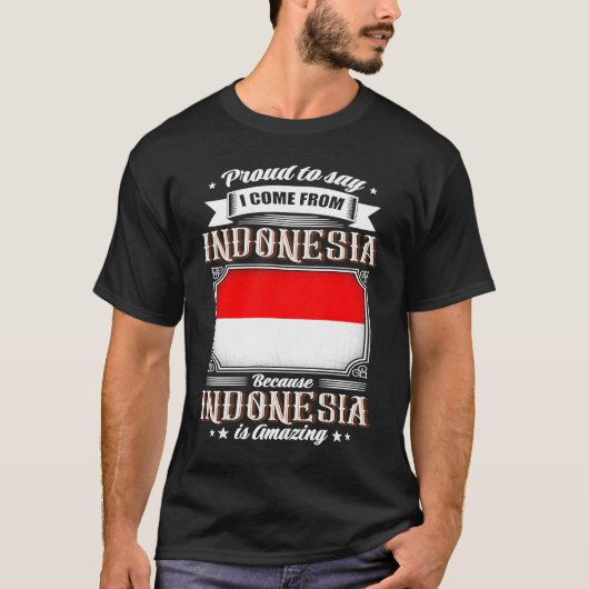 Ik kom uit Indonesië T-shirt (Voorkant)