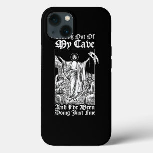 Ik kom uit mijn grot Jezus Christelijke Jezus Meme Case-Mate iPhone Case