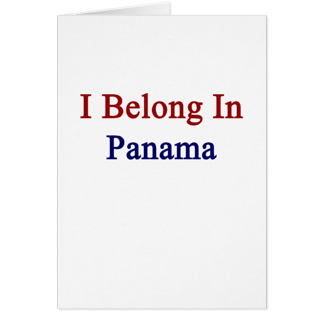Ik kom uit Panama (Voorkant)
