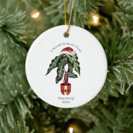 Ik kom uit Santa Claus House Plant kerst Keramisch Ornament