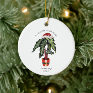 Ik kom uit Santa Claus House Plant kerst Keramisch Ornament