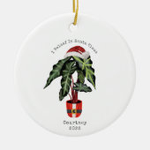 Ik kom uit Santa Claus House Plant kerst Keramisch Ornament (Voorkant)
