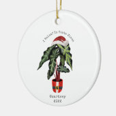 Ik kom uit Santa Claus House Plant kerst Keramisch Ornament (Links)