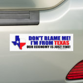 Ik kom uit Texas Bumpersticker (Op auto)