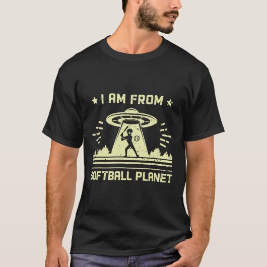 Ik kom van Softll Planeet Grappige Softll Alien T-shirt (Voorkant)