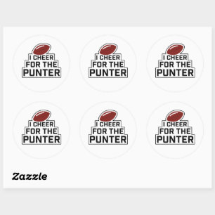 Ik kom voor de Punter. Ronde Sticker