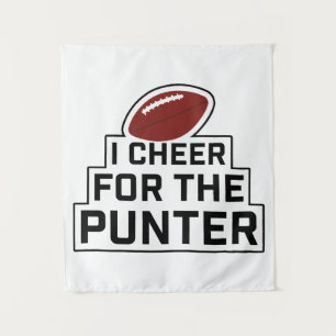 Ik kom voor de Punter. Wandkleed