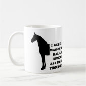 Ik kon een Grappige Mok van het Paard of de Mok (Links)