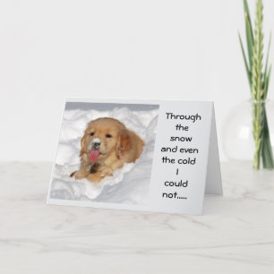 "IK KON GEZEGDE VROLIJK KERSTFEEST NIET MISSEN!" FEESTDAGEN KAART