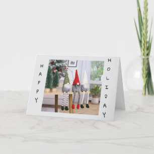 "IK KON GEZEGDE VROLIJK KERSTFEEST NIET MISSEN!" FEESTDAGEN KAART