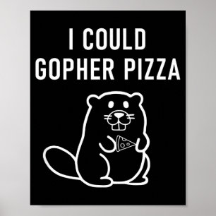 Ik kon Gopher Zza Grappige Woordspelingen Grappig Poster
