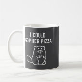 Ik kon Gopher Zza Grappige Woordspelingen Grappige Koffiemok (Links)