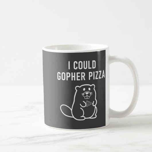 Ik kon Gopher Zza Grappige Woordspelingen Grappige Koffiemok (Rechts)