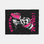 Ik kon grappiger zijn Funny Skeleton _1 Fleece Deken (Voorkant (Horizontaal))
