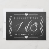 Ik kon niet zeggen dat ik zonder jou deed. | Chalk Kaart (Voorkant)