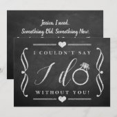 Ik kon niet zeggen dat ik zonder jou deed. | Chalk Kaart (Voorkant / Achterkant)