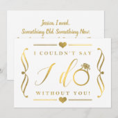 Ik kon niet zeggen dat ik zonder jou deed. | Goudo Kaart (Voorkant / Achterkant)