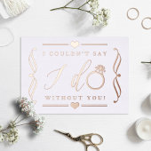 Ik kon niet zeggen dat ik zonder jou deed. | Reëel Folie Uitnodiging