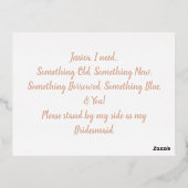 Ik kon niet zeggen dat ik zonder jou deed. | Reëel Folie Uitnodiging Briefkaart (Achterkant)