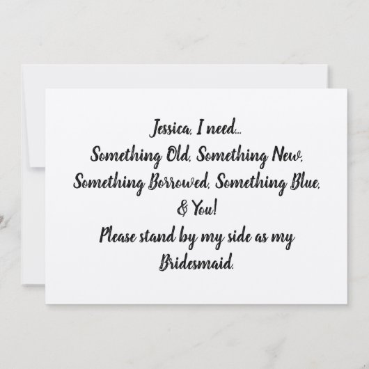 Ik kon niet zeggen dat ik zonder jou deed. | Rusti Kaart (Achterkant)