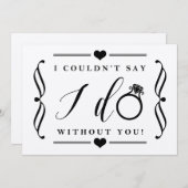 Ik kon niet zeggen dat ik zonder jou deed. | Rusti Kaart (Voorkant / Achterkant)