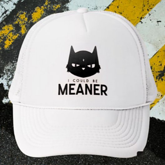 Ik kon onaardiger zijn | Grumpy Cat chauffeurshoed Trucker Pet