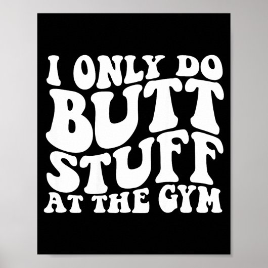Ik kont gym terug groovy poster (Voorkant)