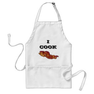 Ik kook Bacon Apron Standaard Schort